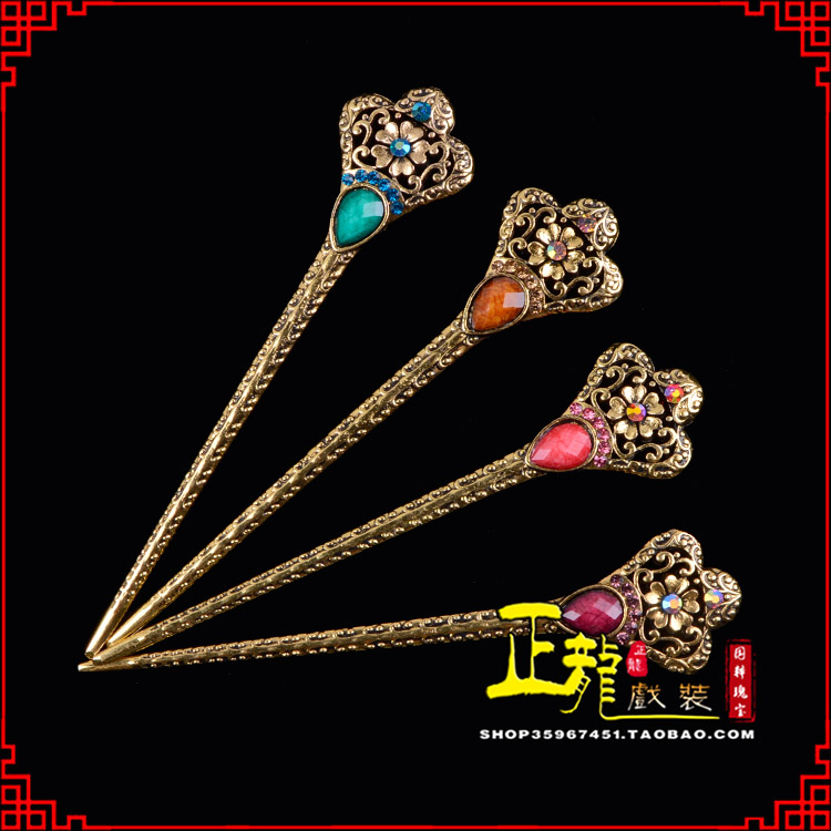 梁子湖头饰老旦青衣员外夫人簪子 老旦发簪