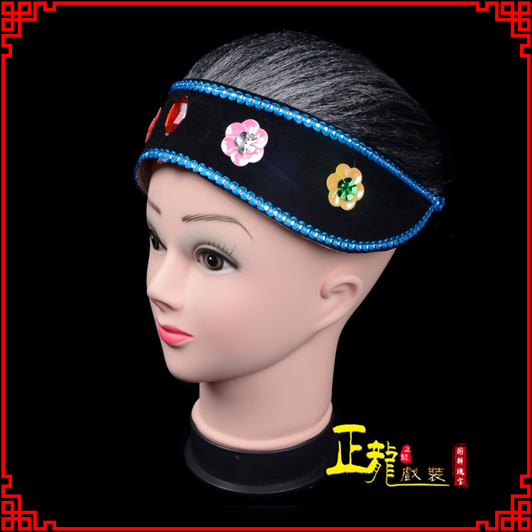 梁子湖老旦媒婆穷老太婆假发套 老旦头套