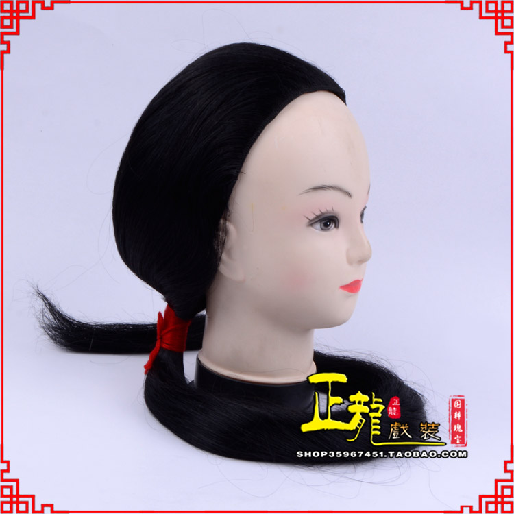 梁子湖古装影视演出头套花旦假发 真发古装发
