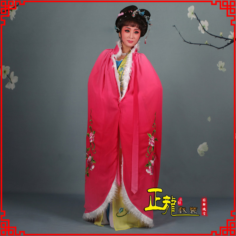 梁子湖小花旦绣花斗篷 花旦披风